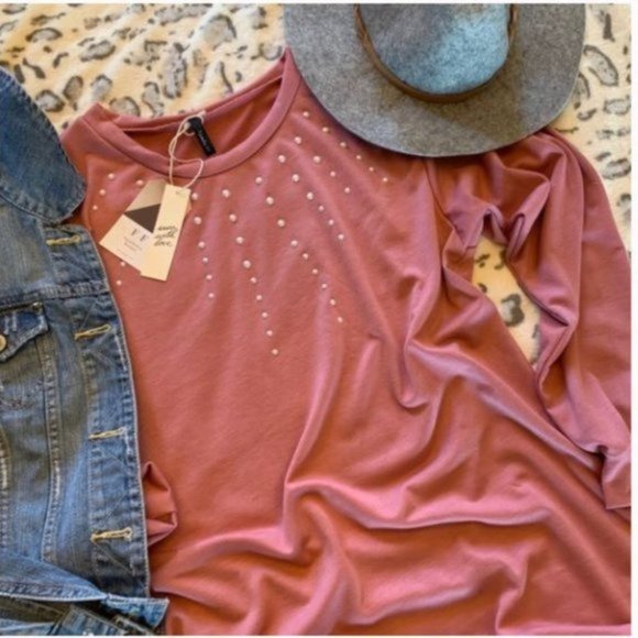 Sweatshirt T-Shirt Knit Dress Size Medium - Picture 3 of 4